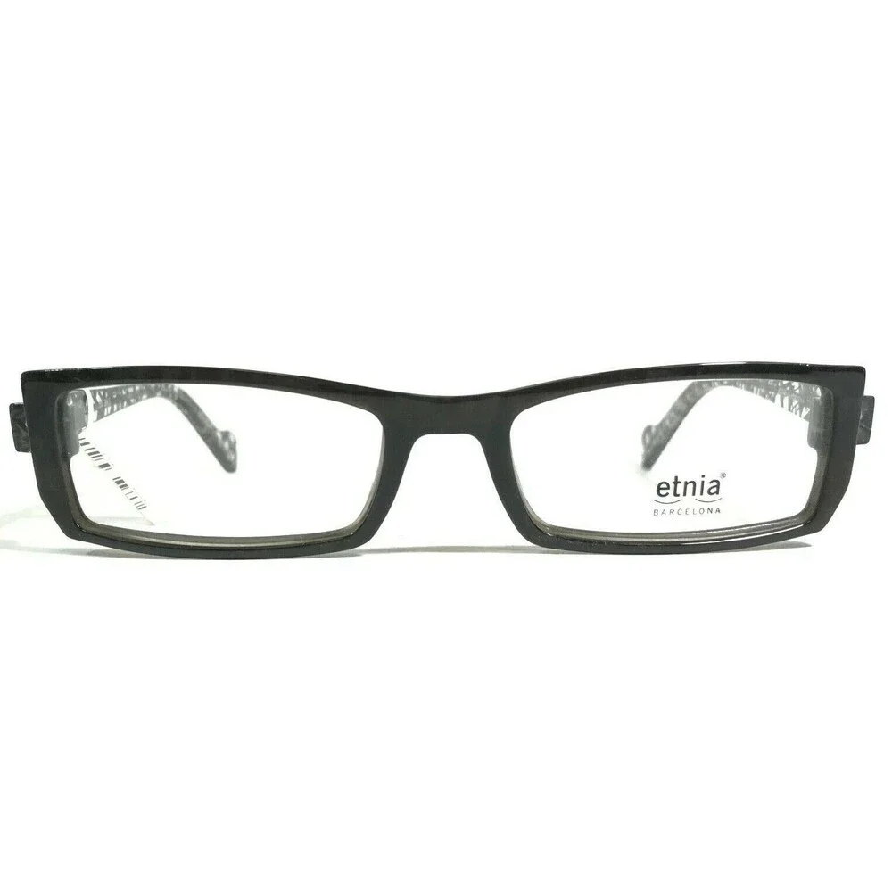 Etnia Barcelona Eyeglasses Frames KABUL col BKS Black Clear Webbed 50-18-135